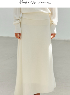 【白玉羊毛系列】ThereAt Laine云感羊绒针织半裙25早秋新品