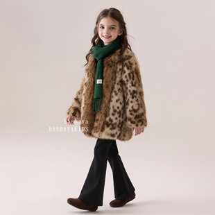 女童冬装外套女孩独特漂亮冬季毛毛衣女大童2025新款今年流行爆款