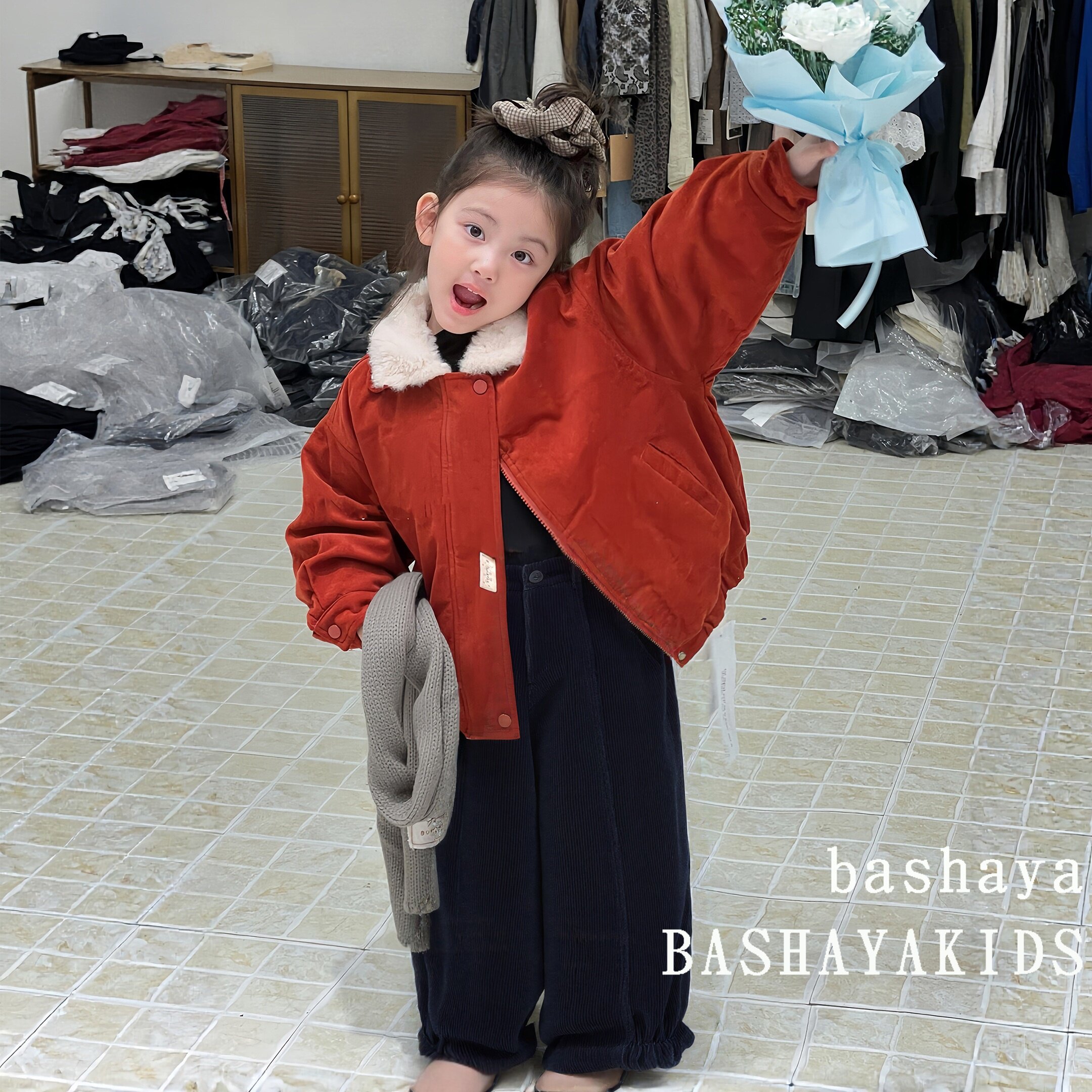 女童加厚外套冬季保暖棉袄
