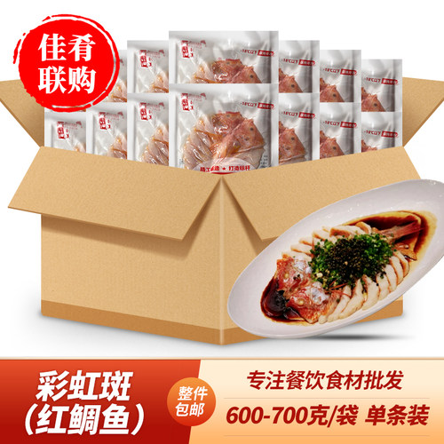 彩虹斑宴席清蒸红烧烤鱼海鲜食材