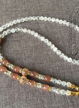 草莓晶泰国佛牌毛衣项链可定制款