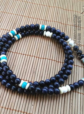 蓝砂石泰国佛牌其他款式毛衣项链