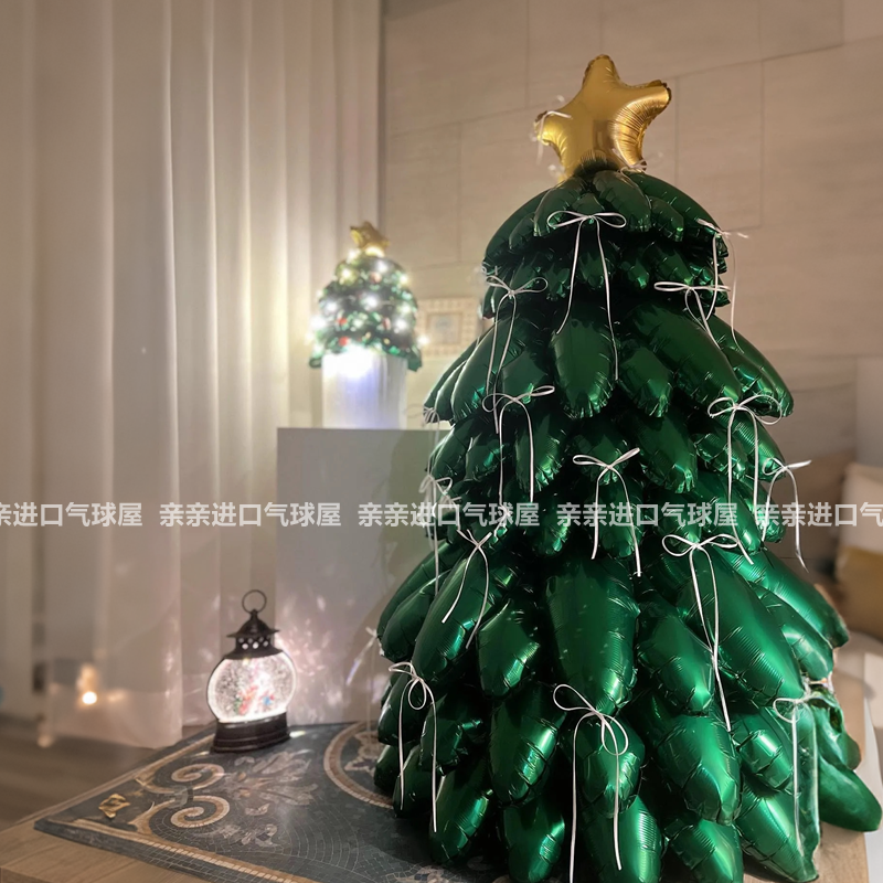 立体站立圣诞树铝膜气球