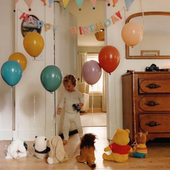 环保天然乳胶彩色气球飘空氦气小球儿童生日装 扮布置套餐惊喜礼物