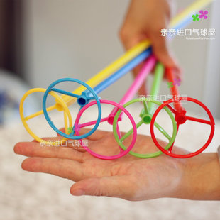 40cm铝膜气球杯棒托杆街卖18寸铝箔气球撑杆商场路演气球棒子杆子