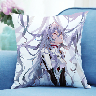 绫波丽抱枕新世纪福音战士eva二次元 双面靠床上枕头动漫生日礼物
