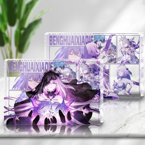 崩铁周边遐蝶高透亚克力砖周边纪念桌面摆件精致生日礼物谷子收藏