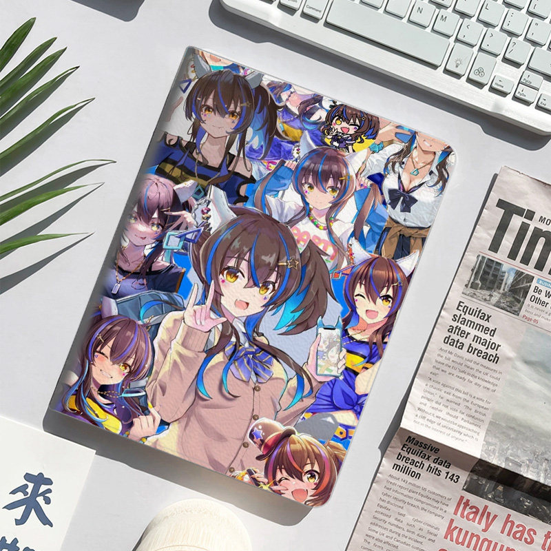 偶像梦幻祭 大神晃牙 动漫 野性摇滚平板皮套适用ipad10保护壳pro13全包mini6软air56蚕丝纹10.9寸华为10.2