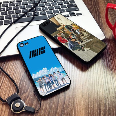IKON韩国组合6s适用XSMAX手机壳8plus磨砂iphone11软壳7挂绳6全包