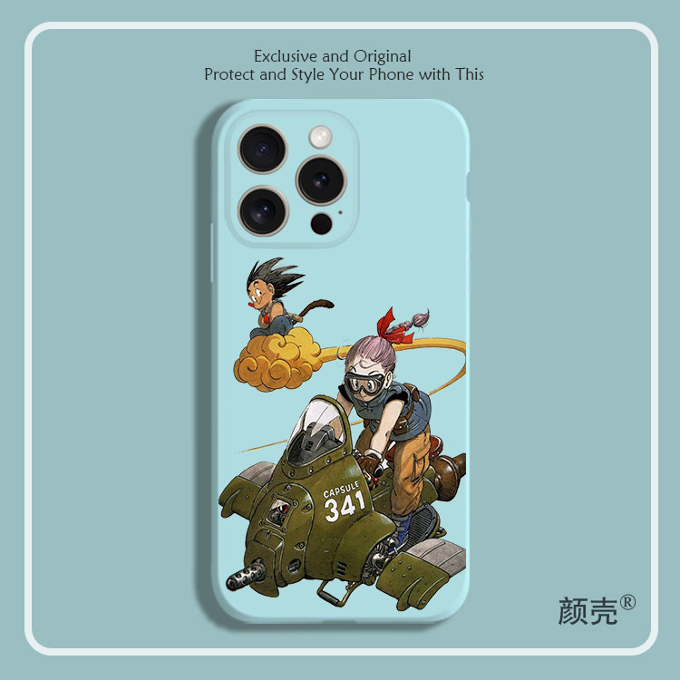 布玛七龙珠8色液态硅胶12手机壳11适用14MAX苹果15PRO红米K60一加VIVOX90小米挂绳IQOO10华为MATE60PRO全包软