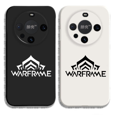 Warframe星际战甲液态硅胶手机壳适用MATE60PRO华为NOVA12保护套P50黑白VIVOPPO小米14荣耀100苹果15 14 13真