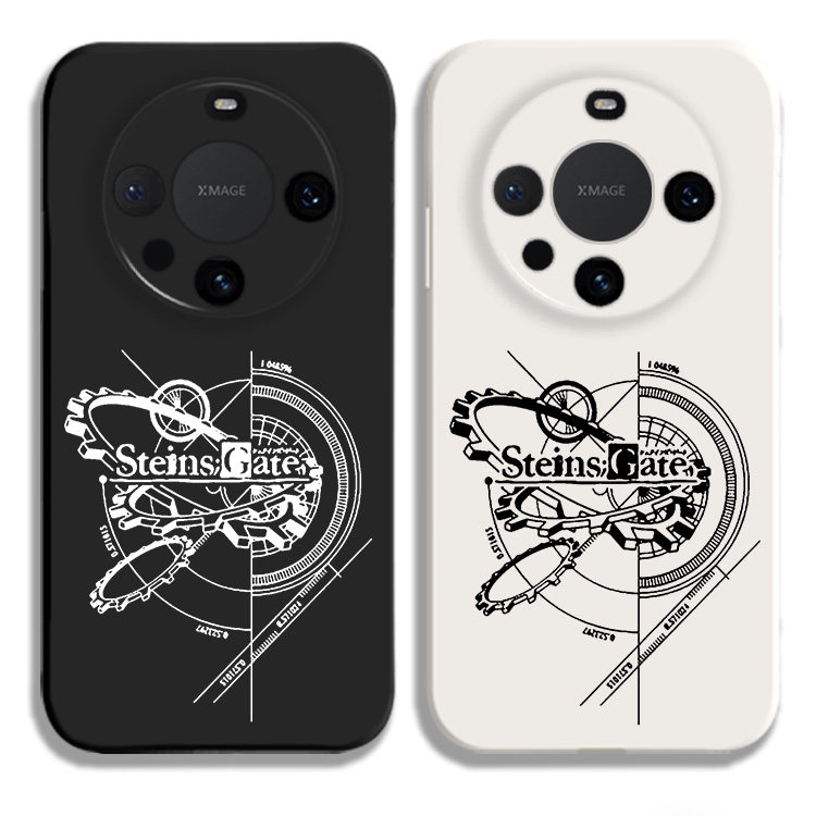 命运石之门凤凰院真凶液态硅胶手机壳适用MATE60PRO华为NOVA12保护套P70黑白VIVOPPO小米15荣耀100苹果16PRO