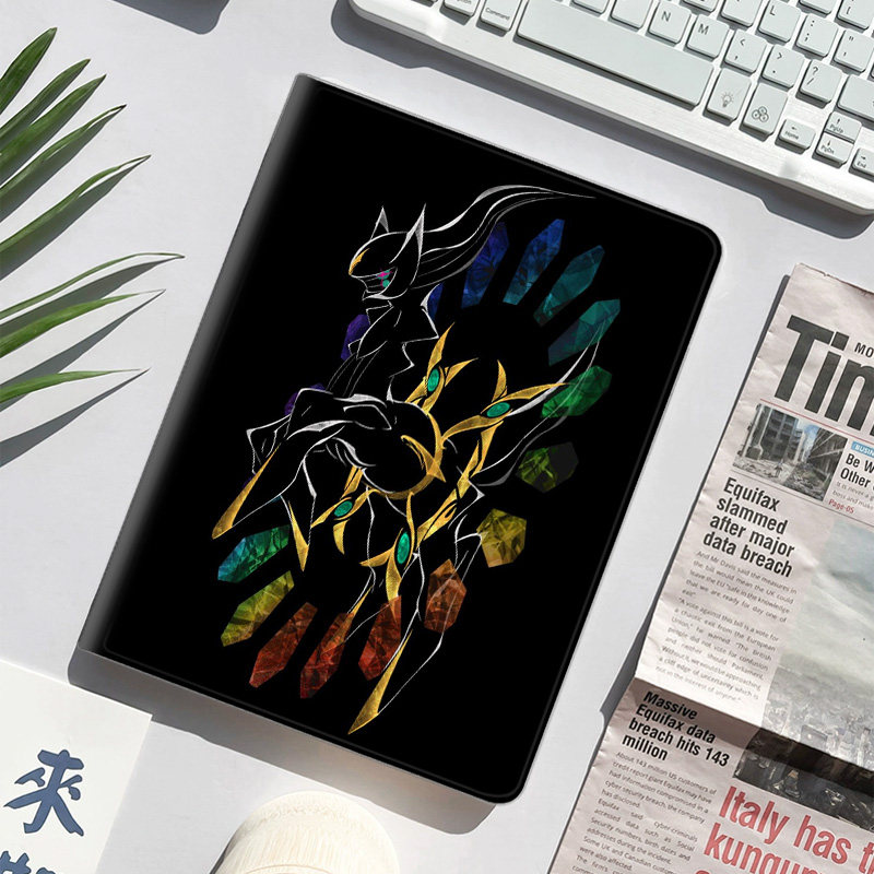 宠物卡通阿尔宙斯平板皮套适用ipad10保护壳pro13全包mini6软air56蚕丝纹10.9寸华为10.2笔槽11.5s小米三