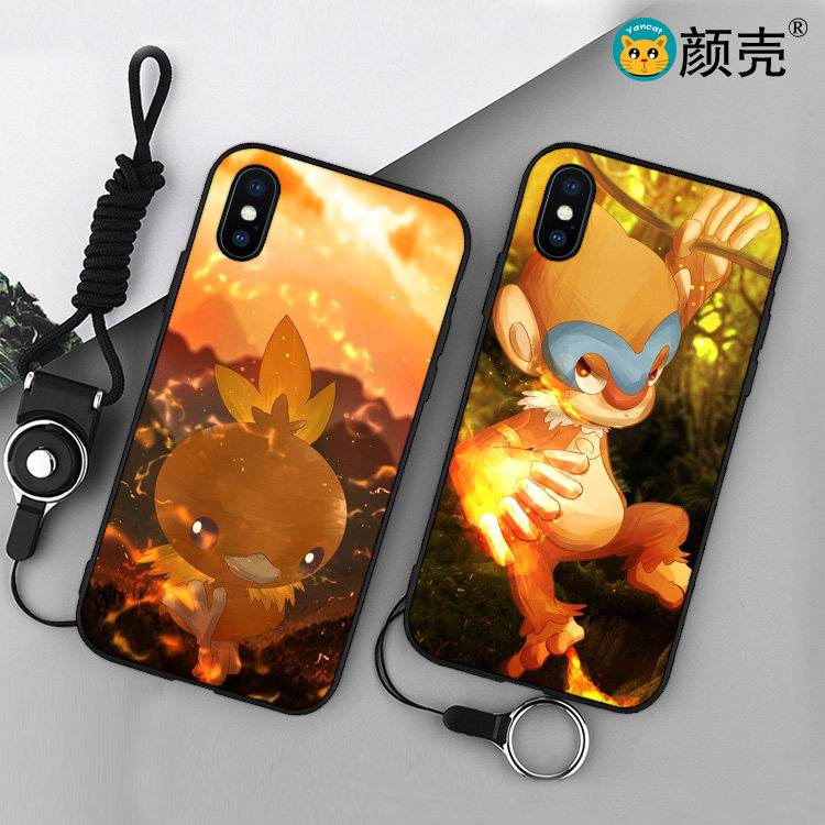 火稚鸡/火焰猴手机壳适用6s苹果XSMAX宠物卡通iphone78plus软11