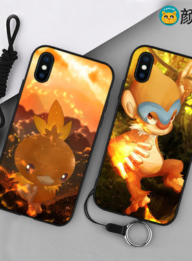 火稚鸡/火焰猴手机壳适用6s苹果XSMAX宠物卡通iphone78plus软11