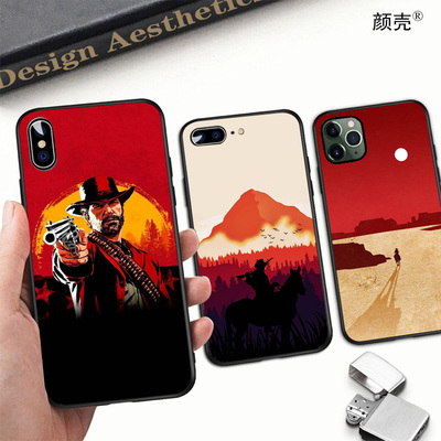荒野大镖客2手机壳适用XS MAX苹果11防摔iphone6s软7/8plus硅胶XR