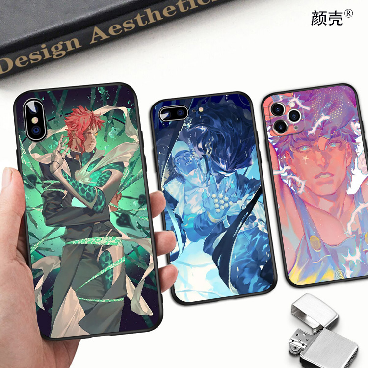 花京院典明JOJO手机壳11PRO适用XR苹果XSMAX磨砂iphone6s软78plus