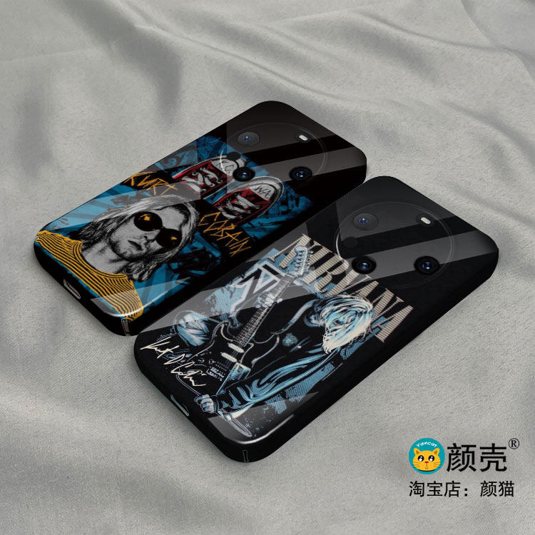 涅槃乐队摇滚30光面手机壳40适用mate60pro华为nova11保护套P50三星S23ultra菲林小米13荣耀70苹果14MAX硬壳5