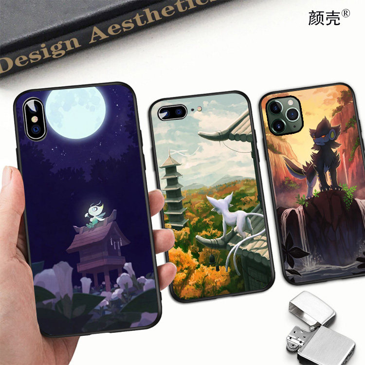 11宠物卡通手机壳适用iPhoneXS MAX苹果6s雪拉比5se硅胶7 8PLUS