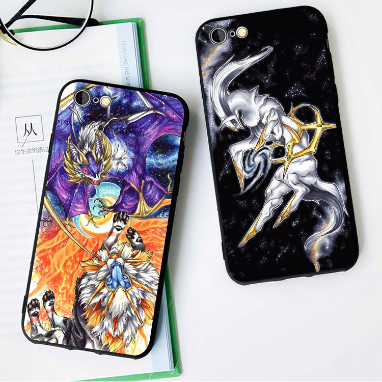 宠物卡通6s适用XSMAX手机壳8plus阿尔宙斯iphone7索尔迦雷欧5SE