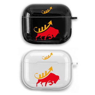 股票涨停板股民牛市耳机套适用Airpods保护壳苹果2无线蓝牙盒3代pro软硅胶4透明软全包分体式第一二三四代