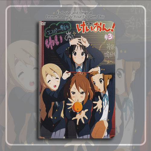 K-On轻音少女平泽唯周边平板皮套11适用ipad10保护壳pro13全包mini6软air56蚕丝纹10.9寸华为matepad笔槽11.5