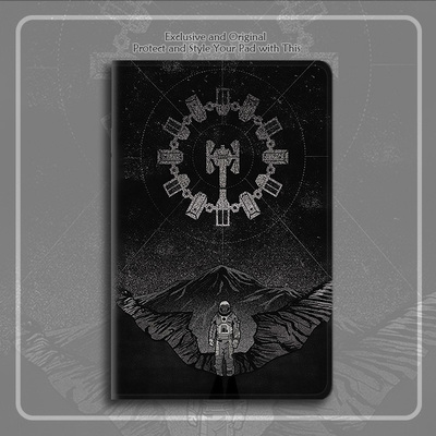 Interstellar星际穿越平板皮套11适用ipad10保护壳pro13全包mini6软air56蚕丝纹10.9寸华为matepad笔槽11.5s