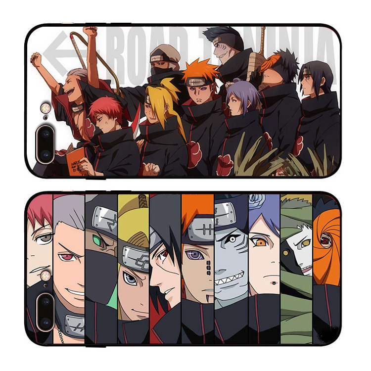 火影忍者晓组织6s适用xsmax手机壳8plus鬼鲛iphone7鼬蝎5se佩恩xr