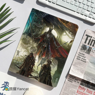 血源诅咒游戏周边平板皮套11适用ipad789保护壳pro13全包mini6软air蚕丝纹9.7寸华为matepad11.5笔槽小米6pro