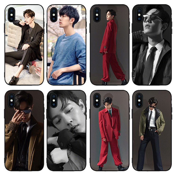 肖战帅气任意机型适用于XR手机壳XSMAX苹果6s挂绳5s软硅胶7/8PLUS