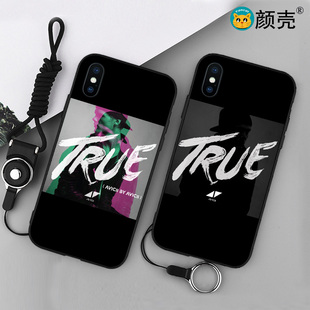 Avicii艾维奇适用于8手机壳XS MAX苹果6s挂绳5s磨砂7PLUS电音专辑
