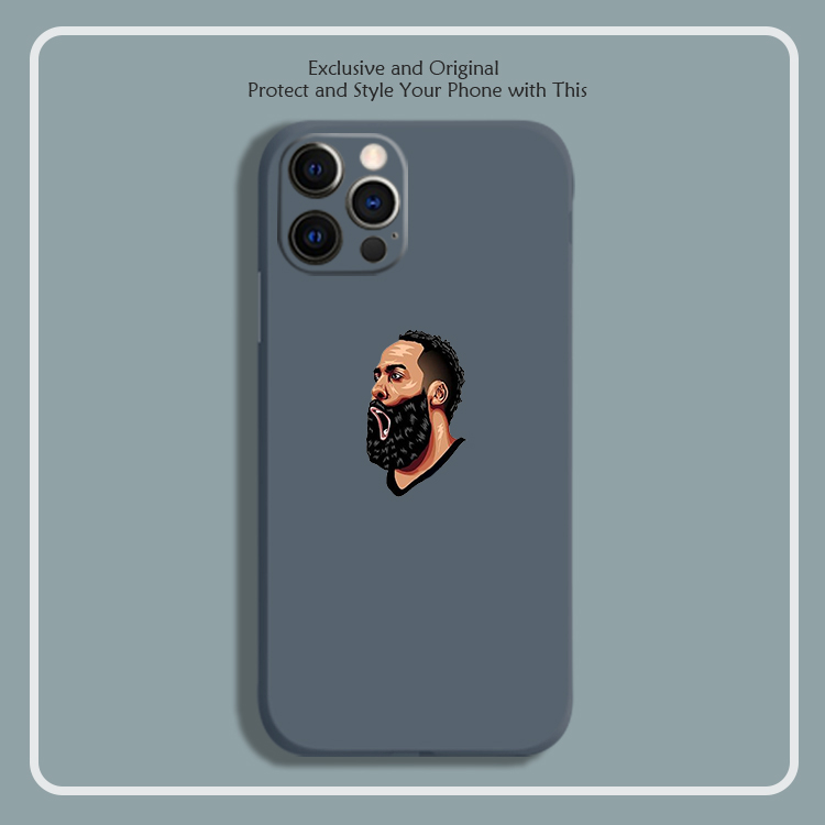 火箭队哈登头像12色液态硅胶8手机壳11适用XSMAX苹果VIVOPPO华为9