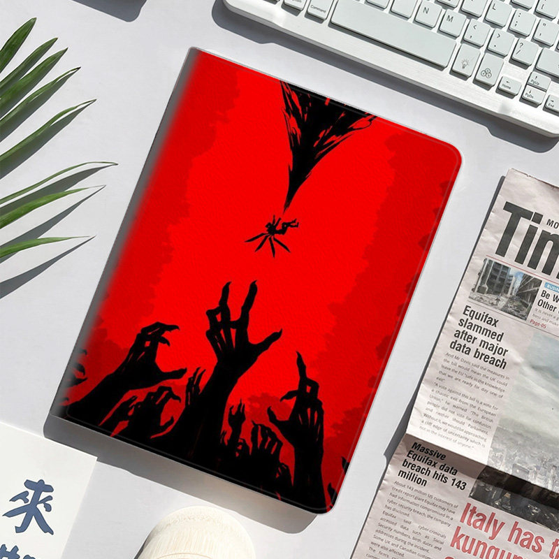 ULTRAKILL游戏周边平板皮套适用ipad10保护壳pro13全包mini6软air56蚕丝纹10.9寸华为10.2笔槽11.5s小米