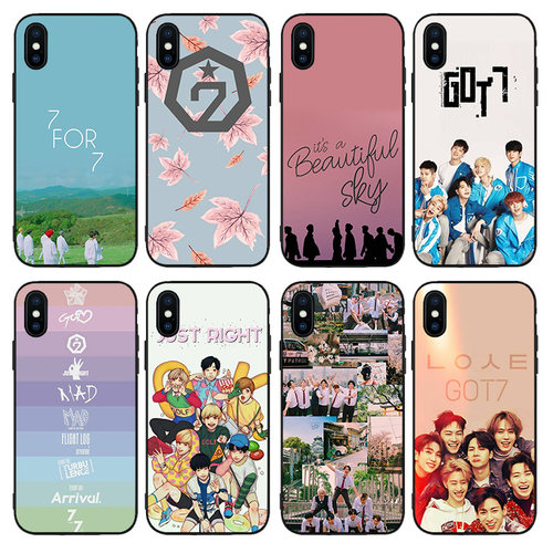 GOT7韩国组合手机壳适用iPhone8防摔XSMAX苹果6SE挂绳11硅胶7PLUS