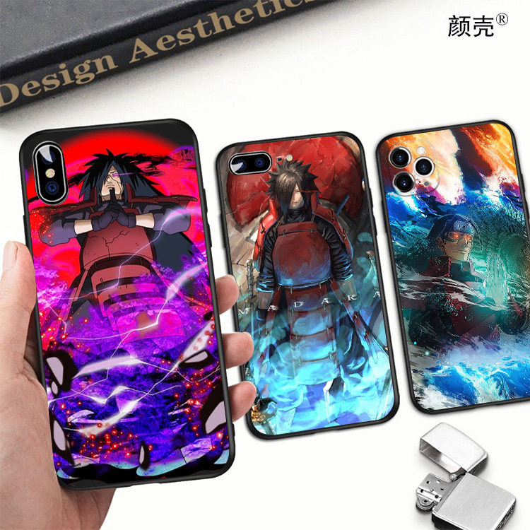火影忍者柱间宇智波斑手机壳11PRO适用XR苹果XSMAX磨砂iphone6s78