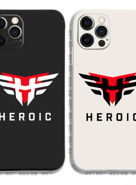 Heroic战队cs黑白侧边12液态硅胶678手机壳11适用XS MAX苹果XR保护套iPhone14玻璃小米13PRO华为P50软VIVOPPO
