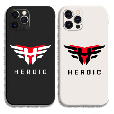 Heroic战队cs黑白侧边12液态硅胶678手机壳11适用XS MAX苹果XR保护套iPhone14玻璃小米13PRO华为P50软VIVOPPO
