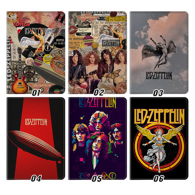 齐柏林飞艇摇滚乐队平板皮套11适用ipad10保护壳pro13全包mini6软air56蚕丝纹10.9寸华为matepad笔槽11.5s