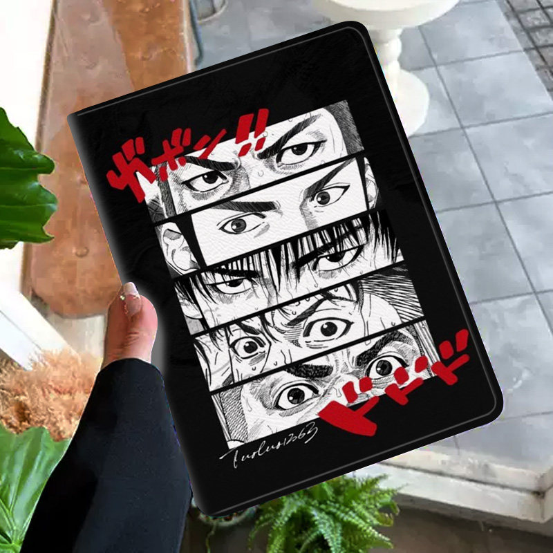 灌篮高手动漫周边篮球平板皮套适用ipad10保护壳pro13全包mini6软air56蚕丝纹10.9寸华为10.2笔槽11.5s小米