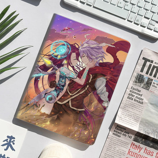 游戏人生 休比 动漫周边平板皮套适用ipad10保护壳pro13全包mini6软air56蚕丝纹10.9寸华为10.2笔槽11.5s