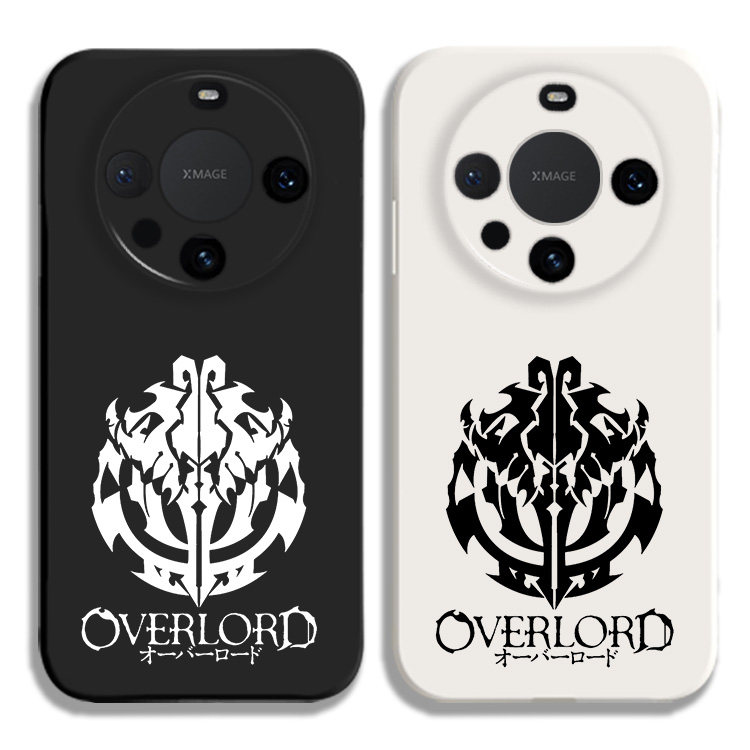 OVERLORD安兹乌尔恭液态硅胶手机壳适用MATE80PRO华为NOVA12保护套MATE60黑白VIVOPPO小米15荣耀200苹果16