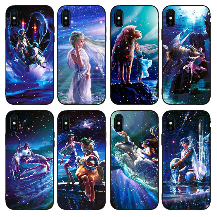 十二星座手机壳适用iPhone8处女座XSMAX苹果6SE狮子座11双子7PLUS