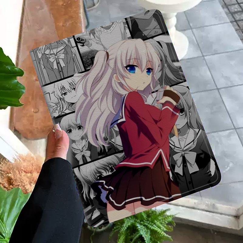 友利奈绪动漫周边平板皮套适用ipad10保护壳pro13全包mini6软air56蚕丝纹10.9寸华为10.2笔槽11.5s小米三星