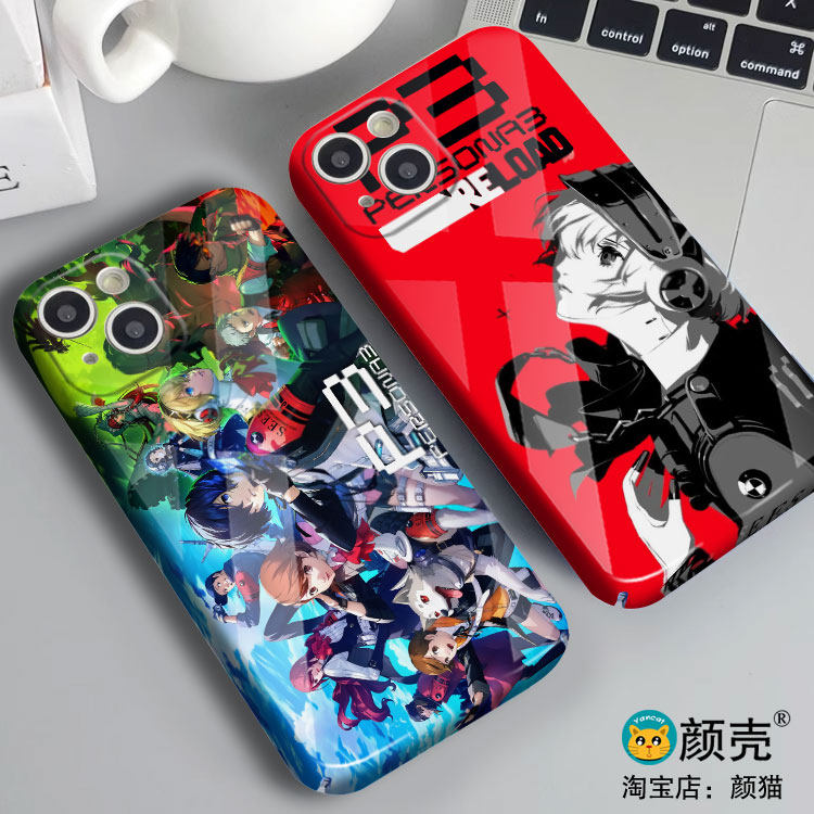 P3女神异闻录重置手机壳适用iphone15promax菲林14Plus全包边12苹果16 XR小米13华为mate60玻璃P40硅胶VIVO硬