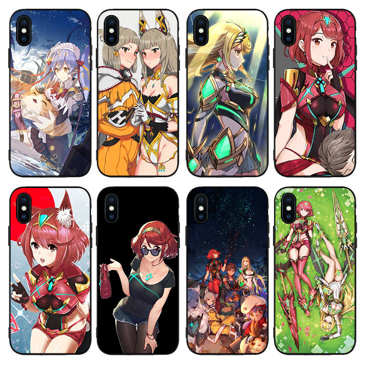 异度之刃2手机壳适用苹果XS 8plus磨砂iphone6s软7P挂绳11情侣MAX