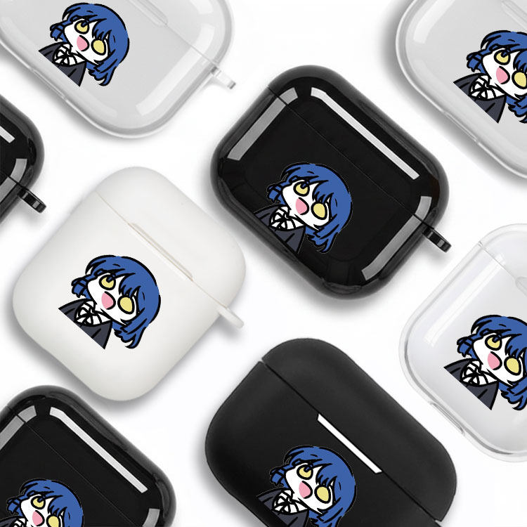 孤独摇滚山田凉Q版耳机套适用Airpods保护壳苹果2无线蓝牙盒3代pro软硅胶4透明软磨砂亮黑白全包分体式第一