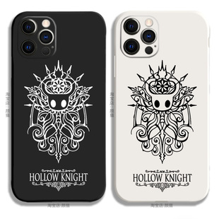 空洞骑士黑白液态硅胶12手机壳11适用XSMAX苹果13PRO华为小米14 15 16 17 PRO MAX