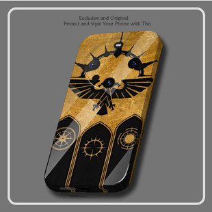 战锤40K帝国之拳30光面手机壳40适用mate60pro华为nova11保护套P50三星S23ultra菲林小米13荣耀70苹果14MAX硬