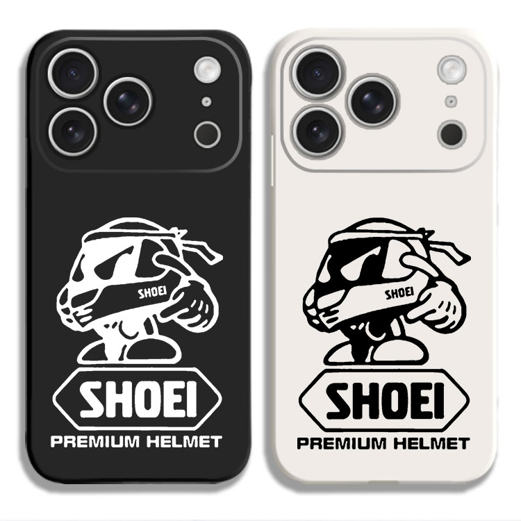 shoei头盔机车短袖摩托车改装手机壳适用iPhone15硅胶13苹果16液态12保护套17PROMAX挂绳VIVO