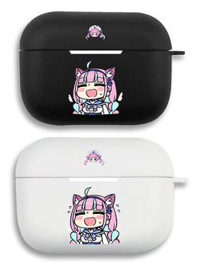 虚拟主播AQUA阿夸耳机套适用Airpods保护壳苹果2无线蓝牙盒3代pro软硅胶1磨砂硬全包分体式第一二三代typec